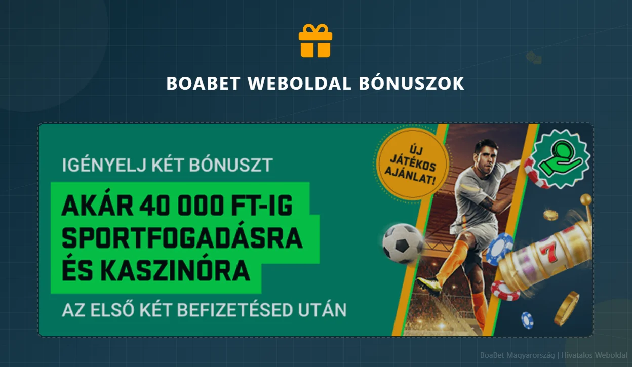 BoaBet bónuszajánlatok – Üdvözlő bónusz